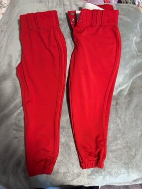Women's Red Softball Pants-2 Pairs